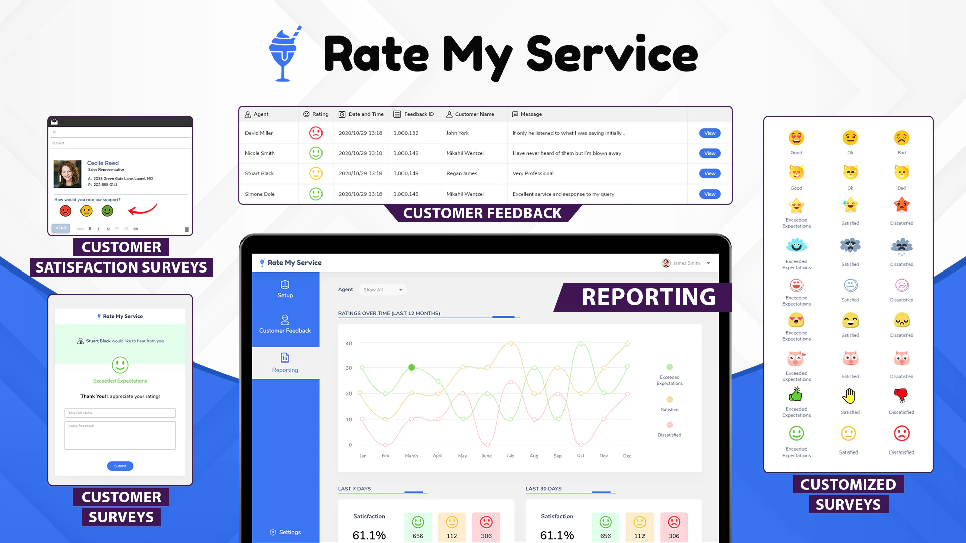 screenshot of Rate My Service